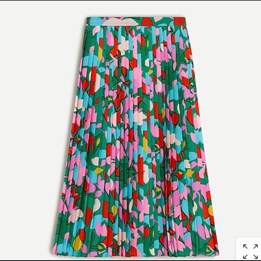 J.crew pleated skirt